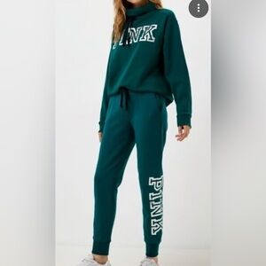 Victoria secret Green Sweatpant with Side logo